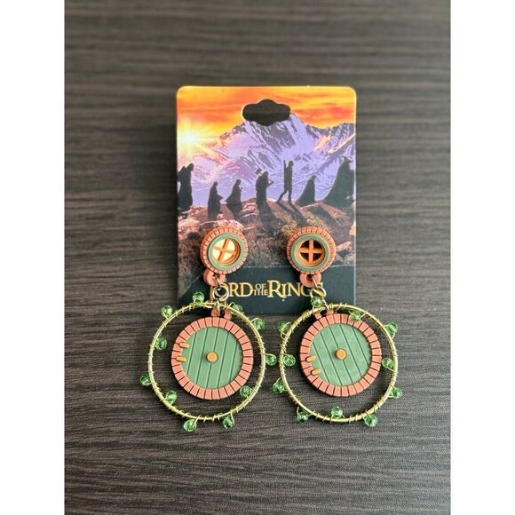The Lord of the Rings Hobbit Door Statement Earrings